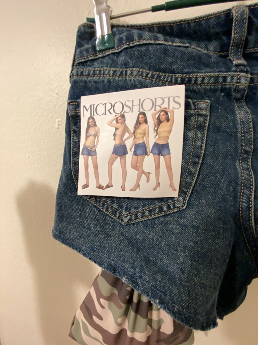 Micro Shorts Denim Size 0/24 Bikini Set Included 5