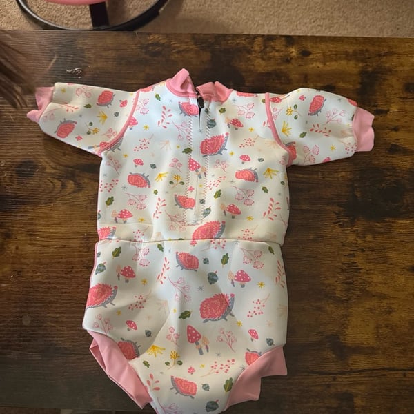 Splash About Happy Nappy Wetsuit Size 6-14 Months Forest Walk