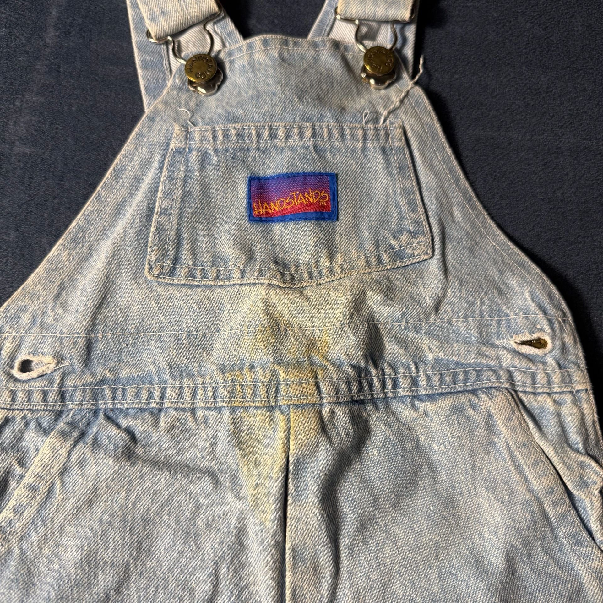 Handstands Denim Overalls Size 3T 3