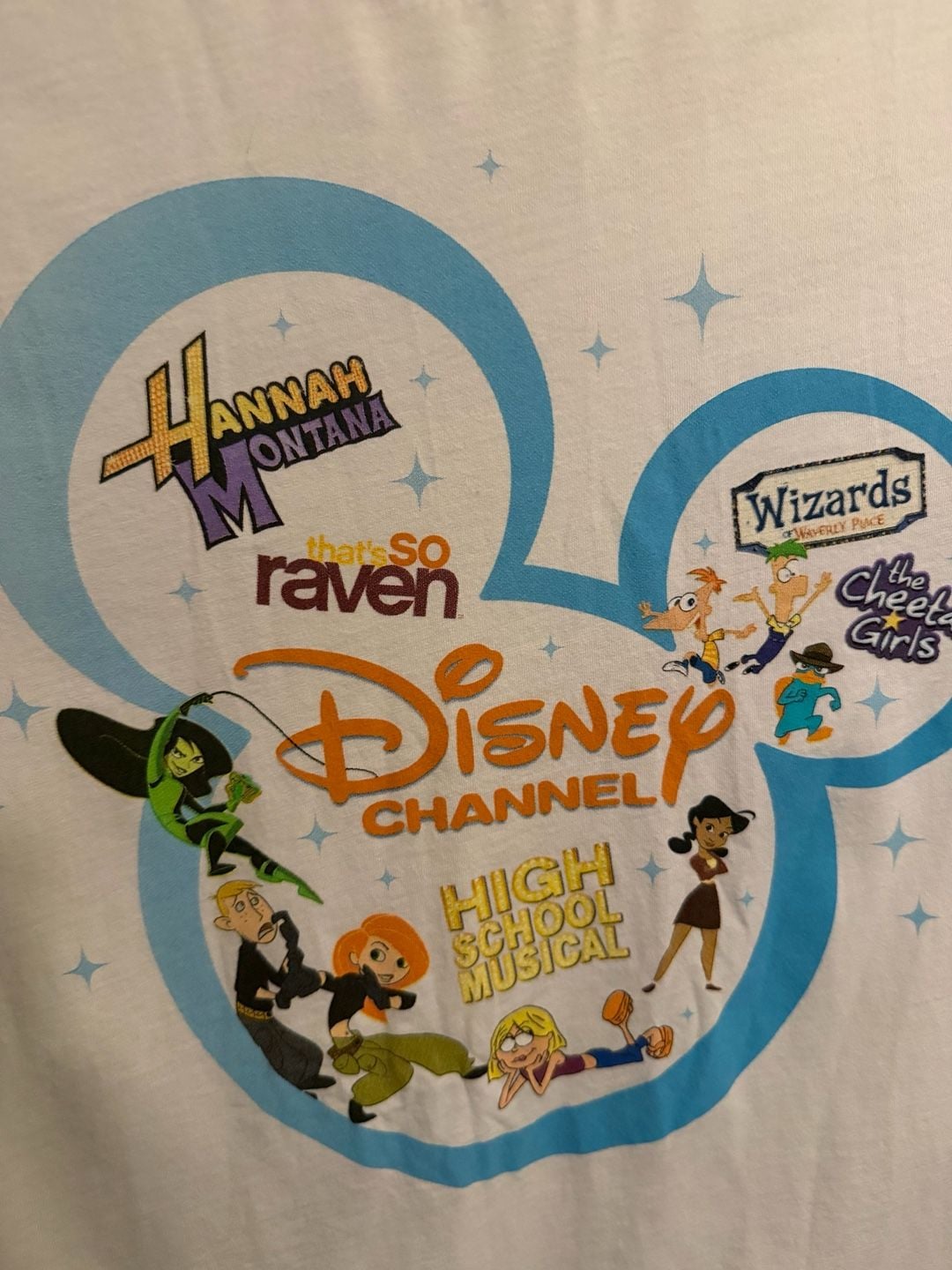 Disney Disney Channel Throwback Characters T-Shirt Size M White 4