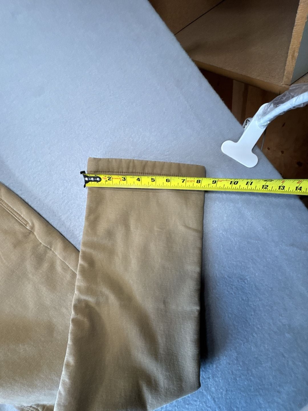 CAT Work Pants Size 30/30 Brown Cotton Blend Fleece Lined 9