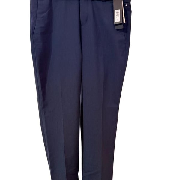 Banana Republic Avery Pants Size 2P Navy Blue Italian Wool Petites Ankle Fit