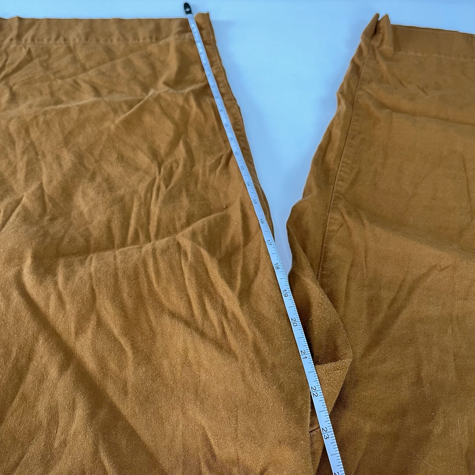 Maeve The Colette Pants Size 18W Brown Linen Blend Wide Leg Cropped Culottes 6