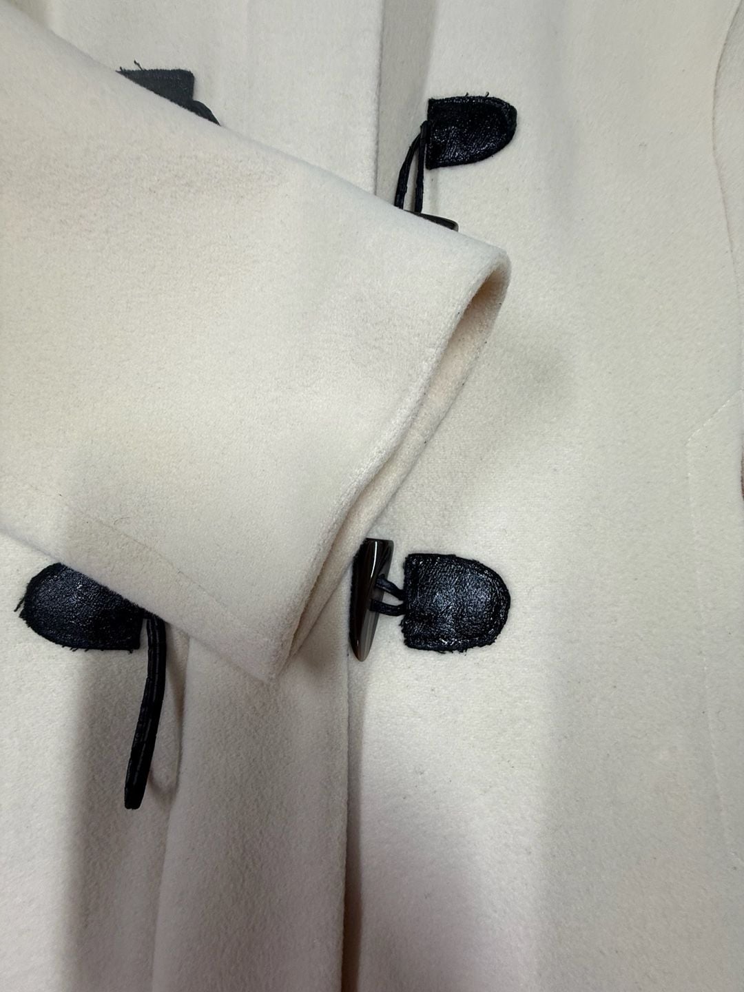 Vintage Pendleton Hooded Duffle Coat – Winter White Wool Blend Toggle Jacket 3