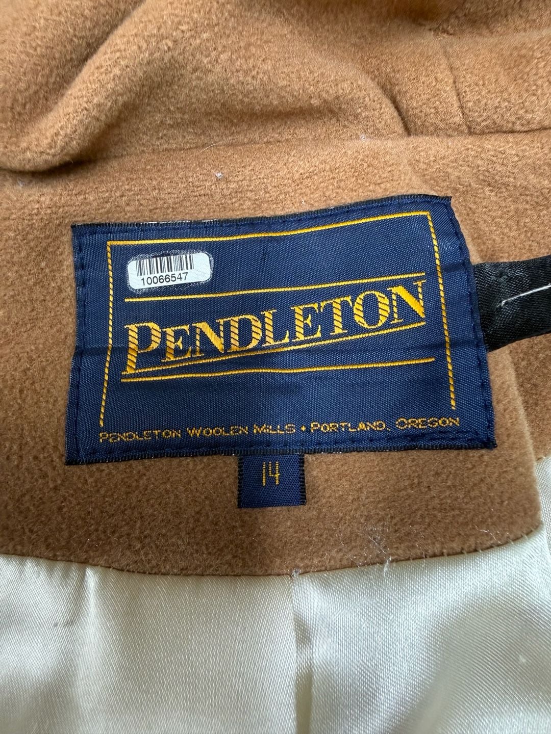 Vintage Pendleton Hooded Duffle Coat – Winter White Wool Blend Toggle Jacket 7