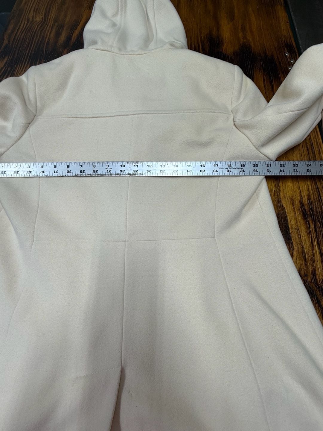 Vintage Pendleton Hooded Duffle Coat – Winter White Wool Blend Toggle Jacket 12