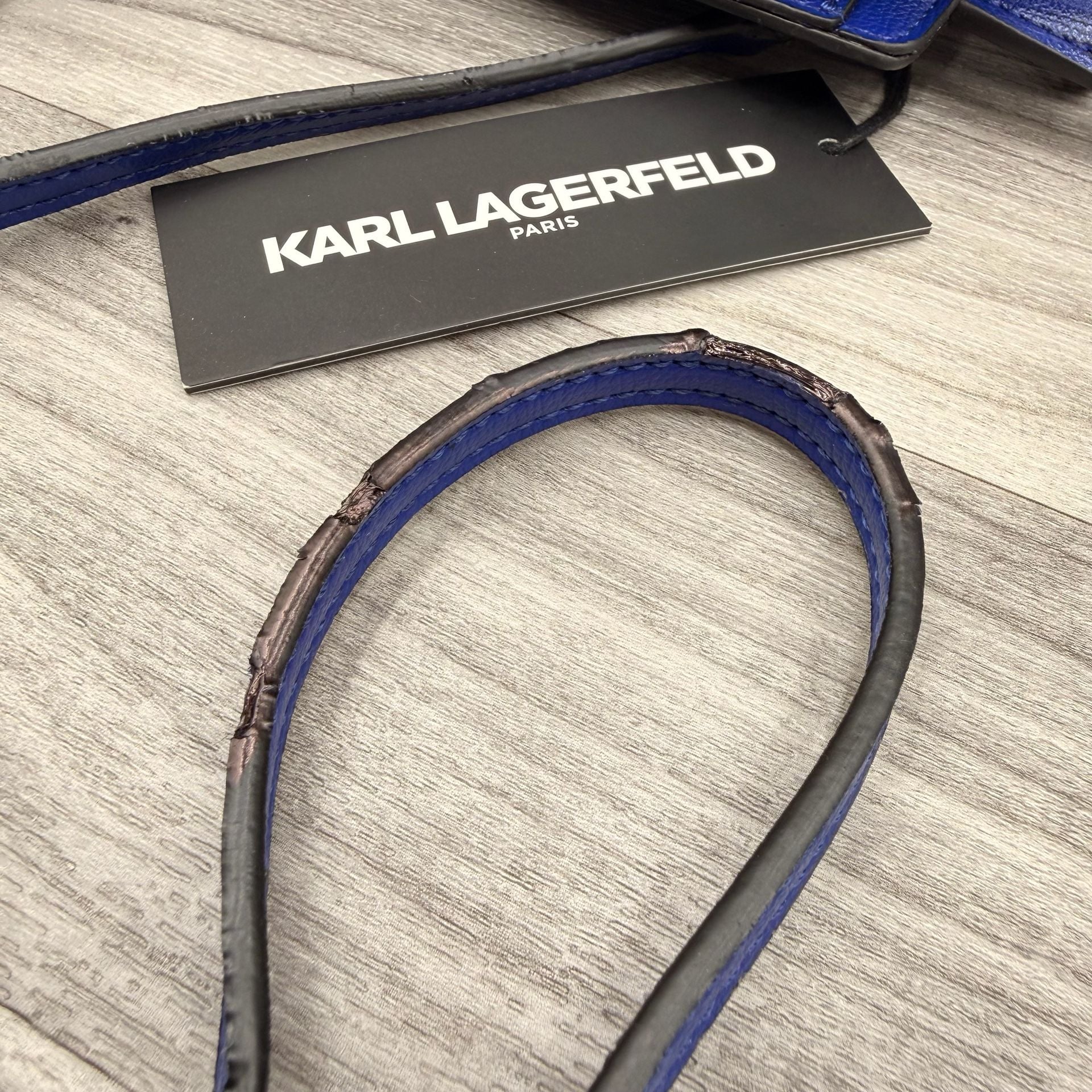 Karl Lagerfeld Paris Maybelle Crossbody Bag Blue 9