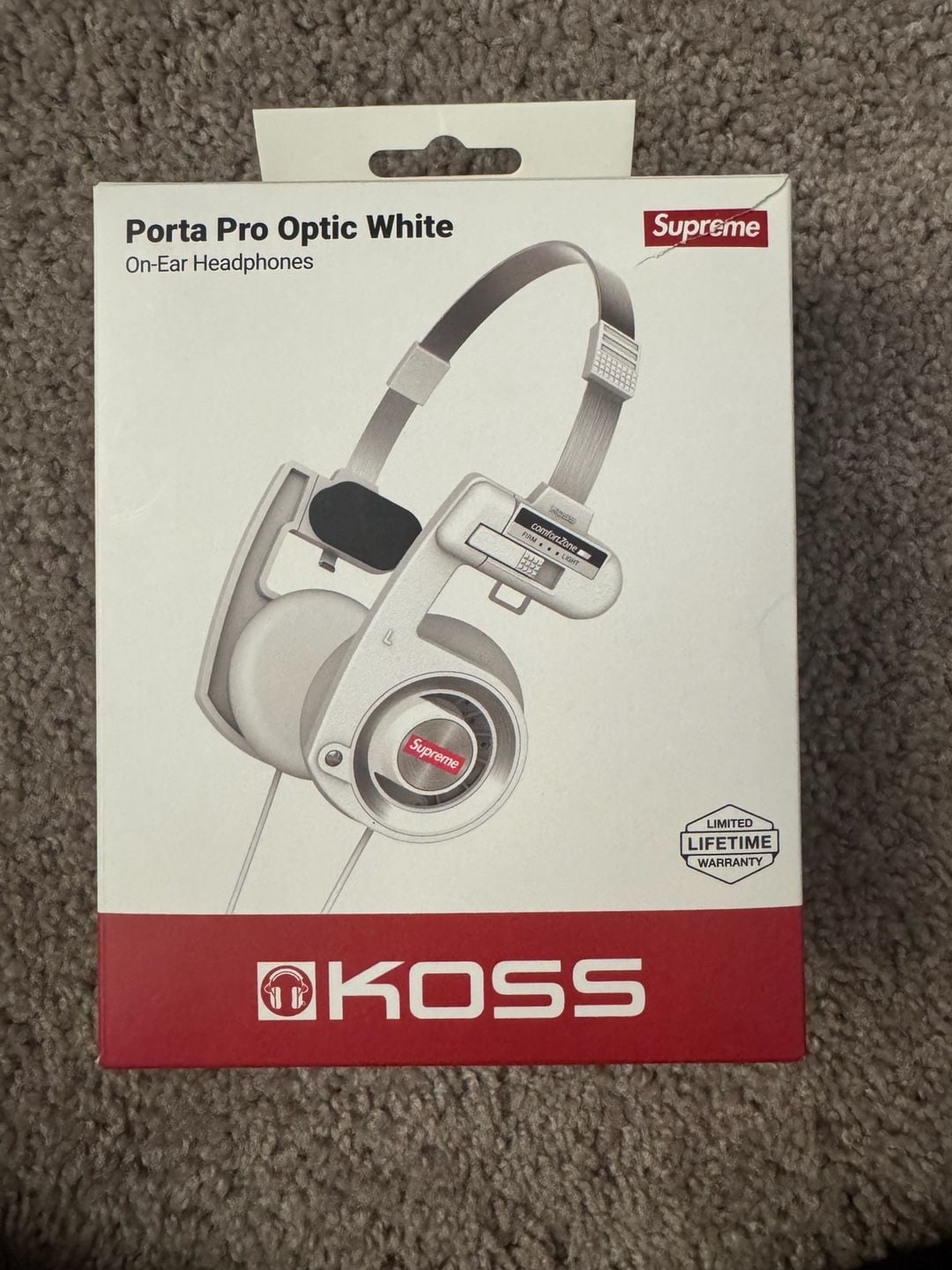 Supreme Koss Porta Pro Optic White On-Ear Headphones 4