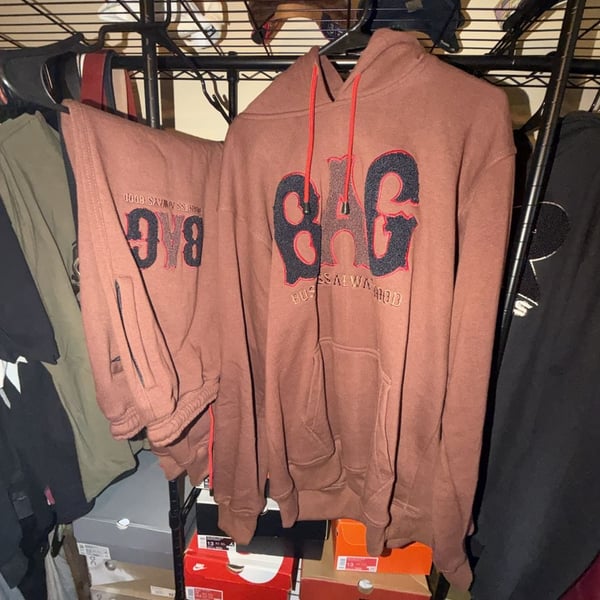 Business Always Good Sweatsuit Size XL Brown Hoodie Pants Set