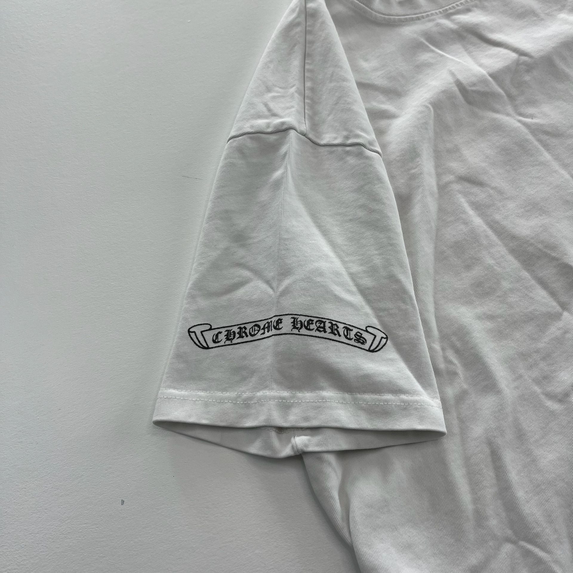 Chrome Hearts T-Shirt Size M White Cotton Horseshoe Logo Short Sleeve 10