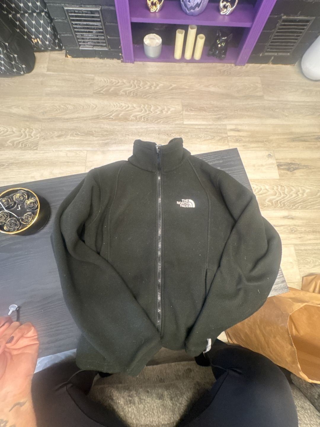 The North Face Fleece Jacket Size M Black Full Zip Outdoor 2
