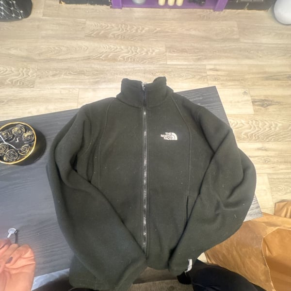 The North Face Fleece Jacket Size M Black Full Zip Outdoor