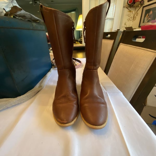Cat and Jack Western Boots Size 13 Brown Floral Lining