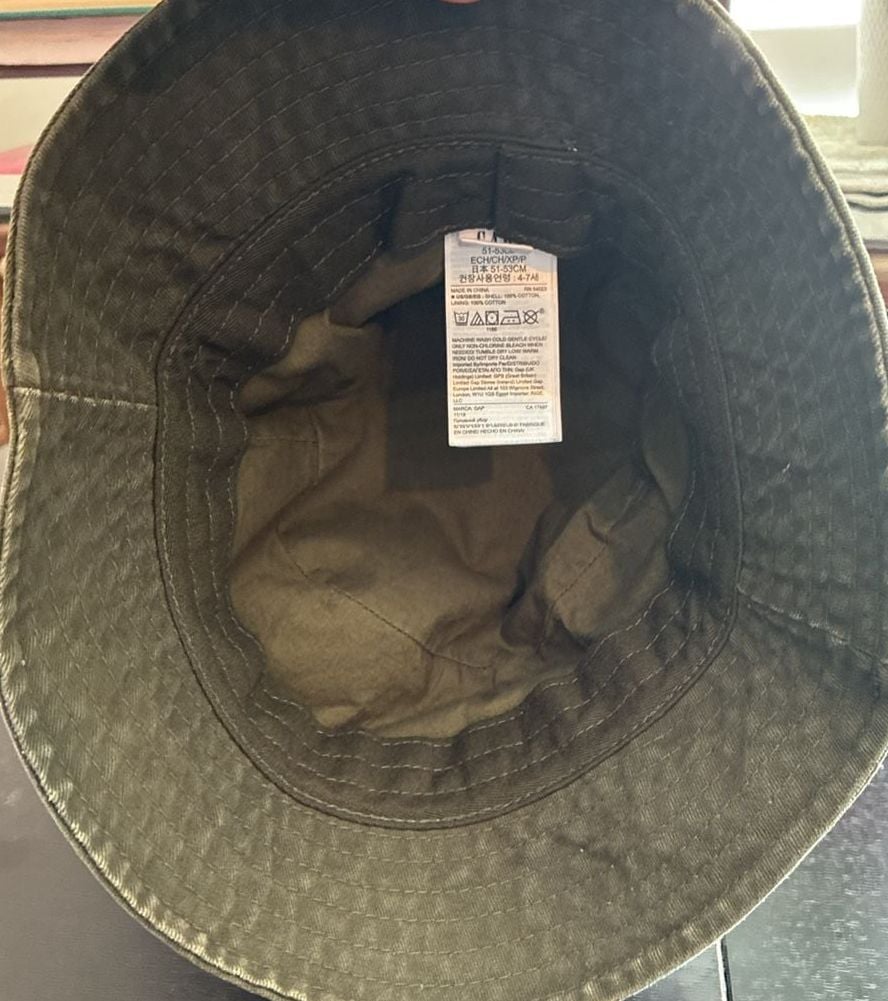 Gap Kids Bucket Hat Size 51-53cm Green Cotton 4
