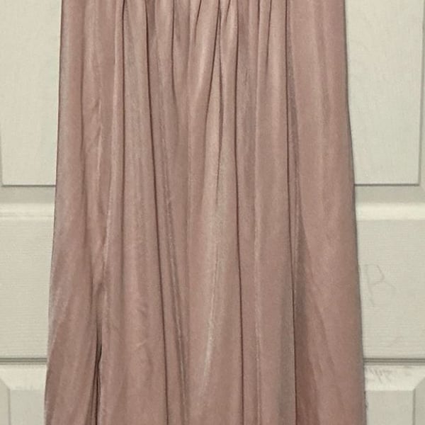 Empire Waist Gown with Deep V Neckline