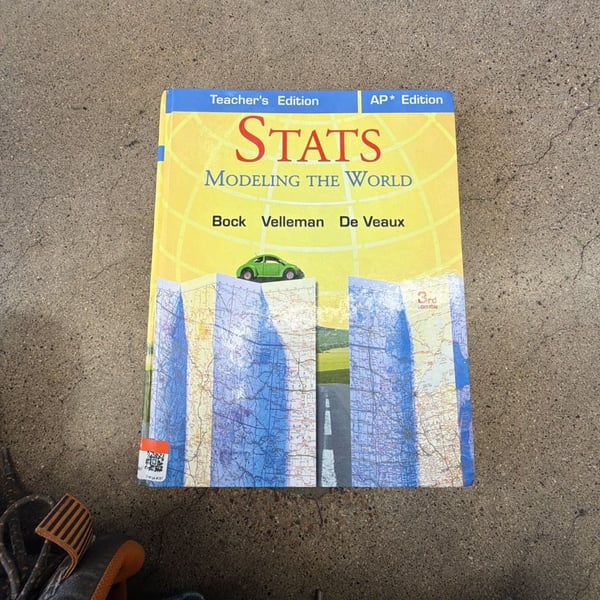 Pearson Stats Modeling the World Teacher's AP Edition 3rd Edition