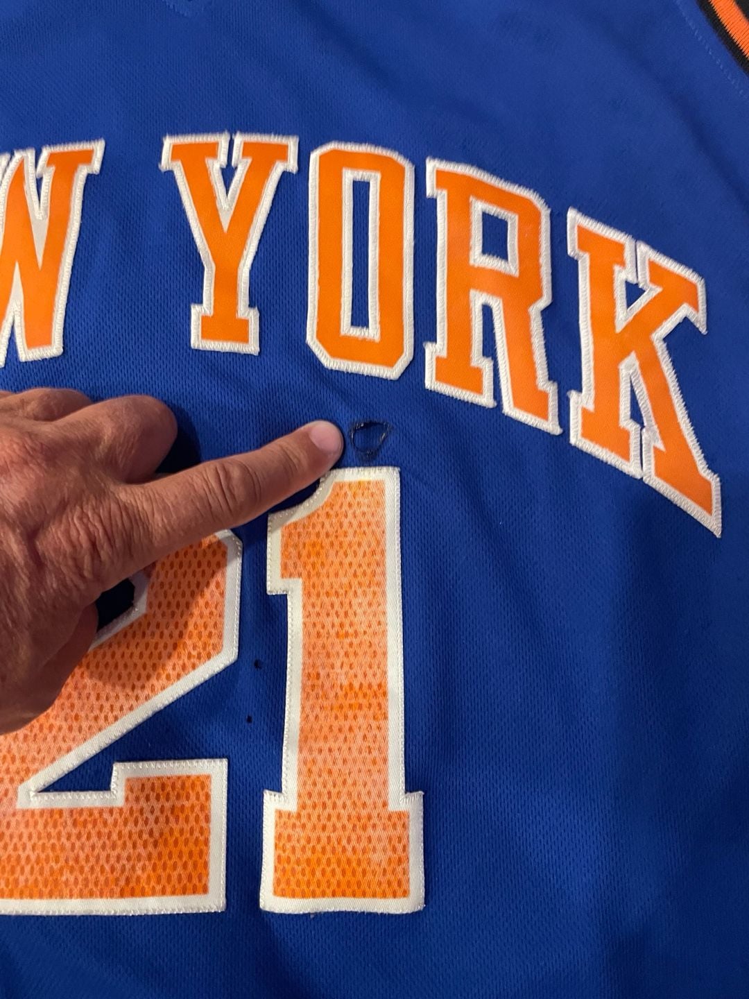 Adidas New York Knicks Iman Shumpert 21 Jersey Size XXL Blue 3