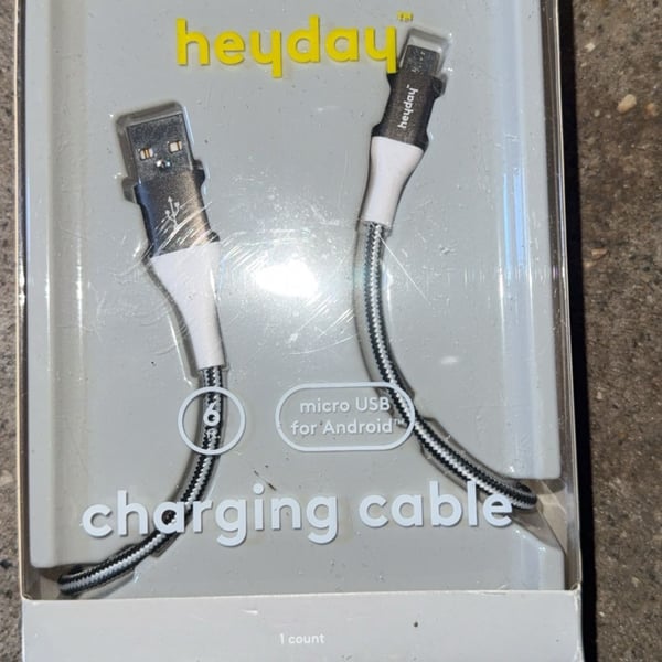 Heyday Micro USB Charging Cable 6 Ft
