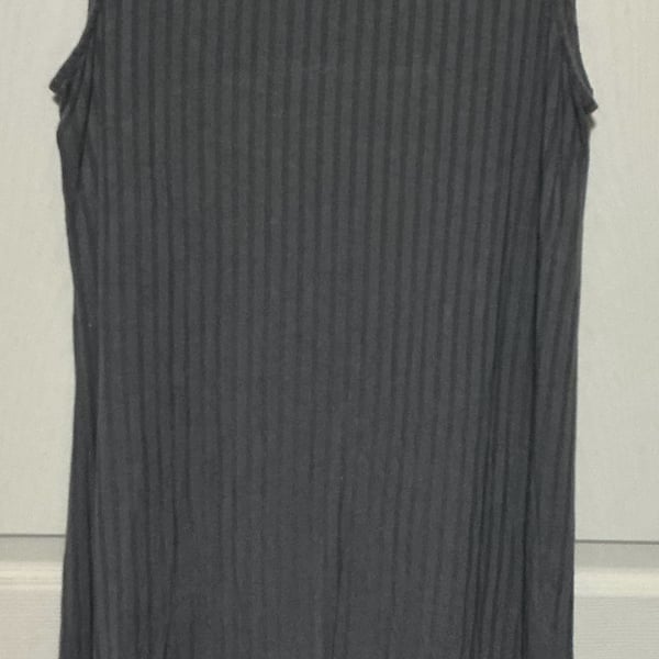 Apt. 9 Ribbed Tank Dress Gray