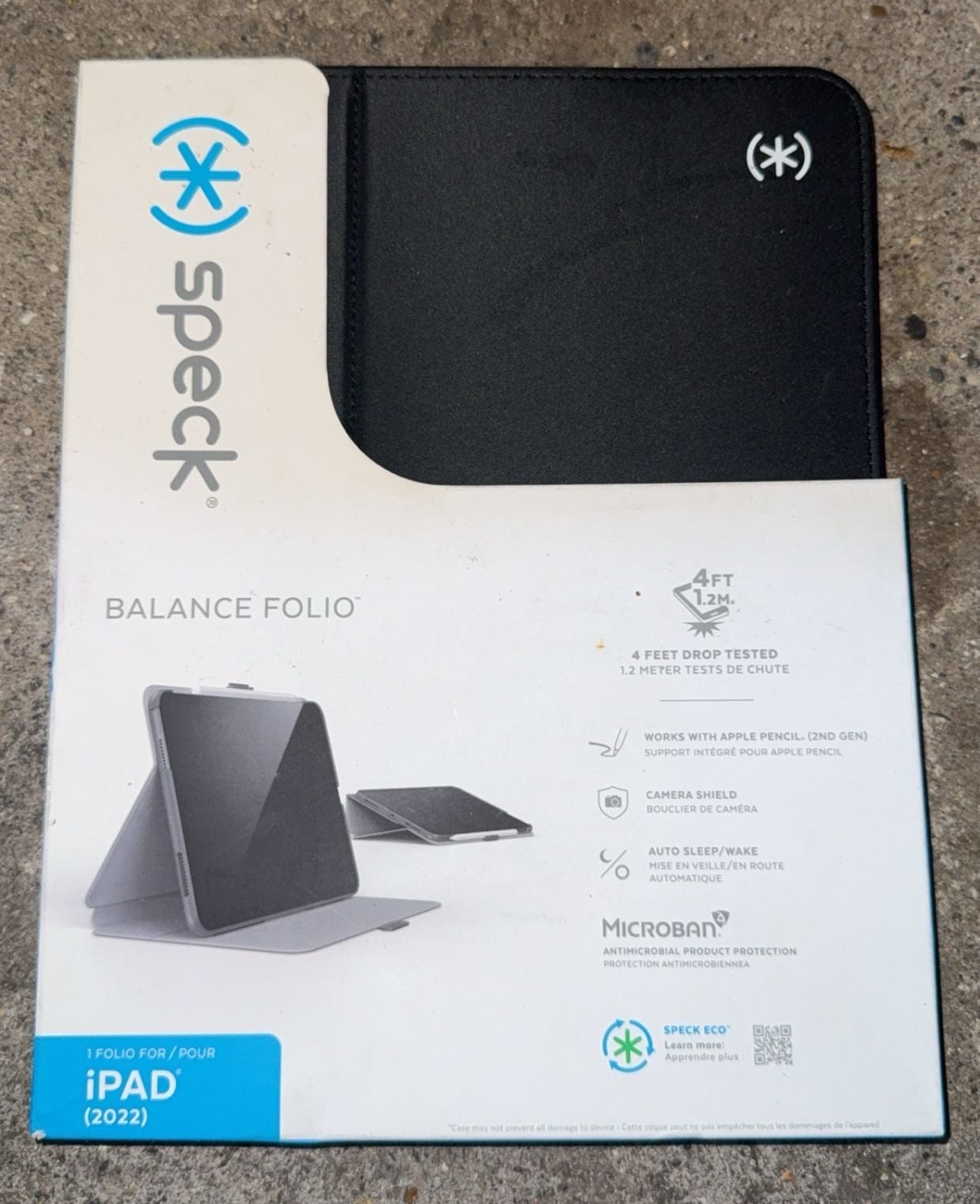 Speck Balance Folio iPad (2022) Black Case 1