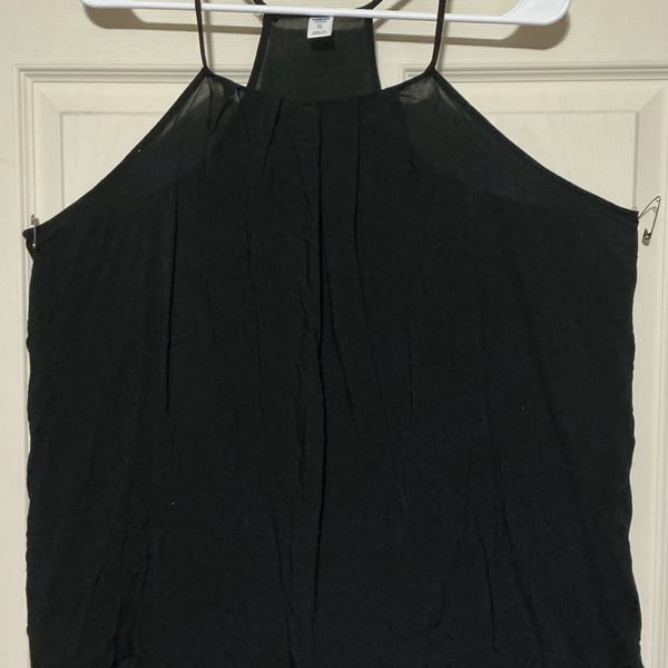 Old Navy Tank Top Size XL Black Halter