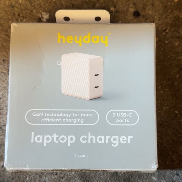 Heyday Laptop Charger GaN 2 USB-C Ports