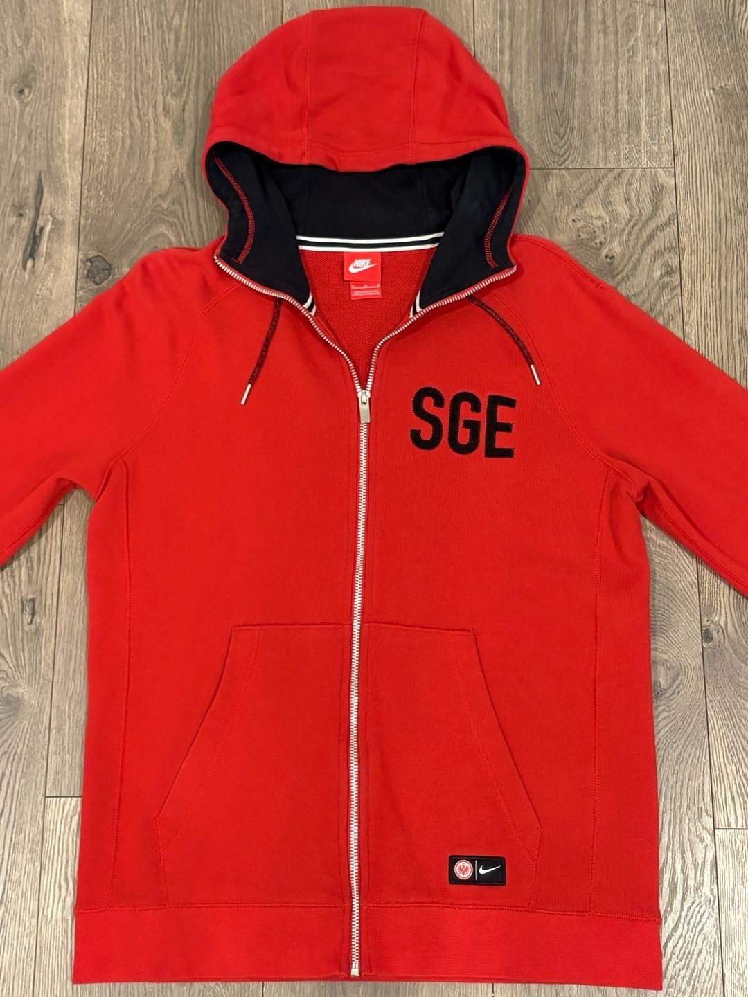 Nike SGE Full Zip Hoodie Red 3