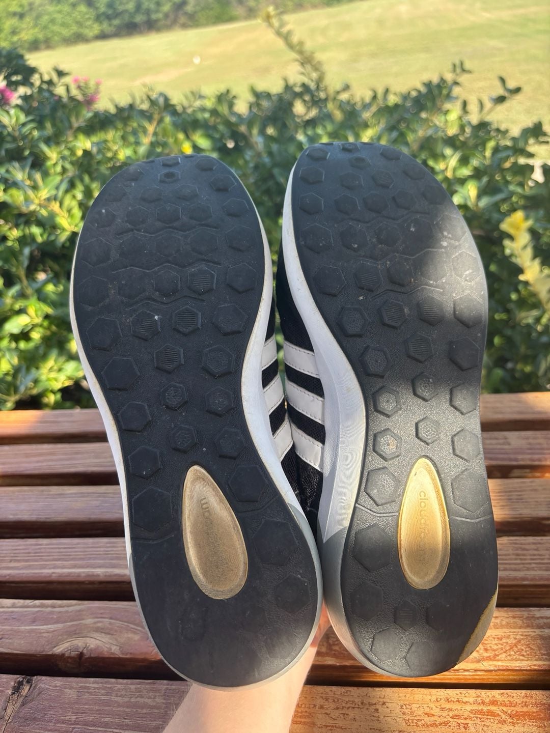 Adidas Cloudfoam Race Size 7 Black White Sneakers 6