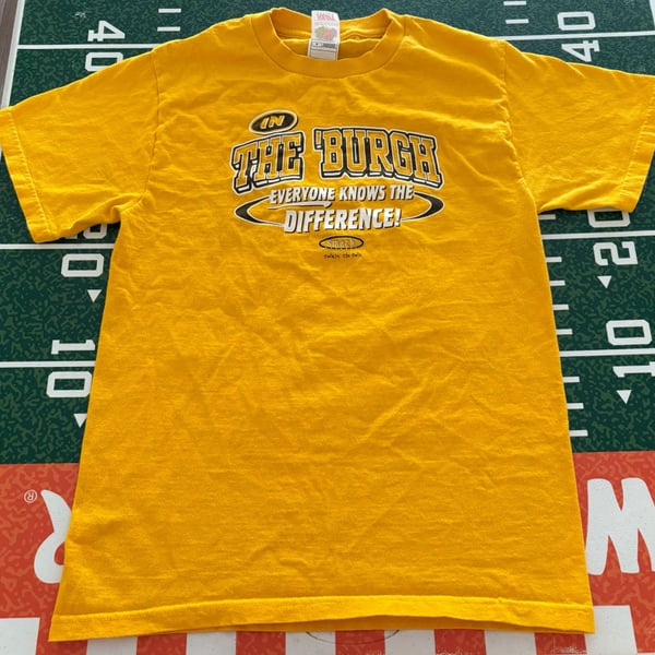 Fruit of the Loom In The Burgh T-Shirt Size S Yellow Pittsburgh Football