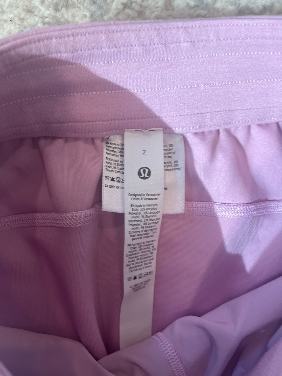 Lululemon Softstreme High-Rise Short 4 Size 2 Pink Athletic 4
