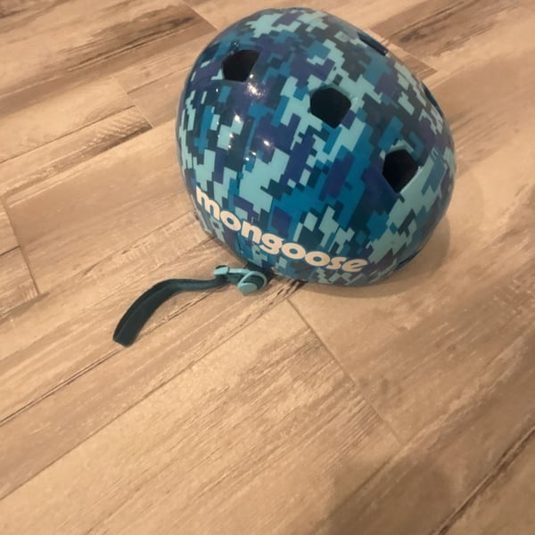 Mongoose Multisport Helmet Youth Blue Digital Camo