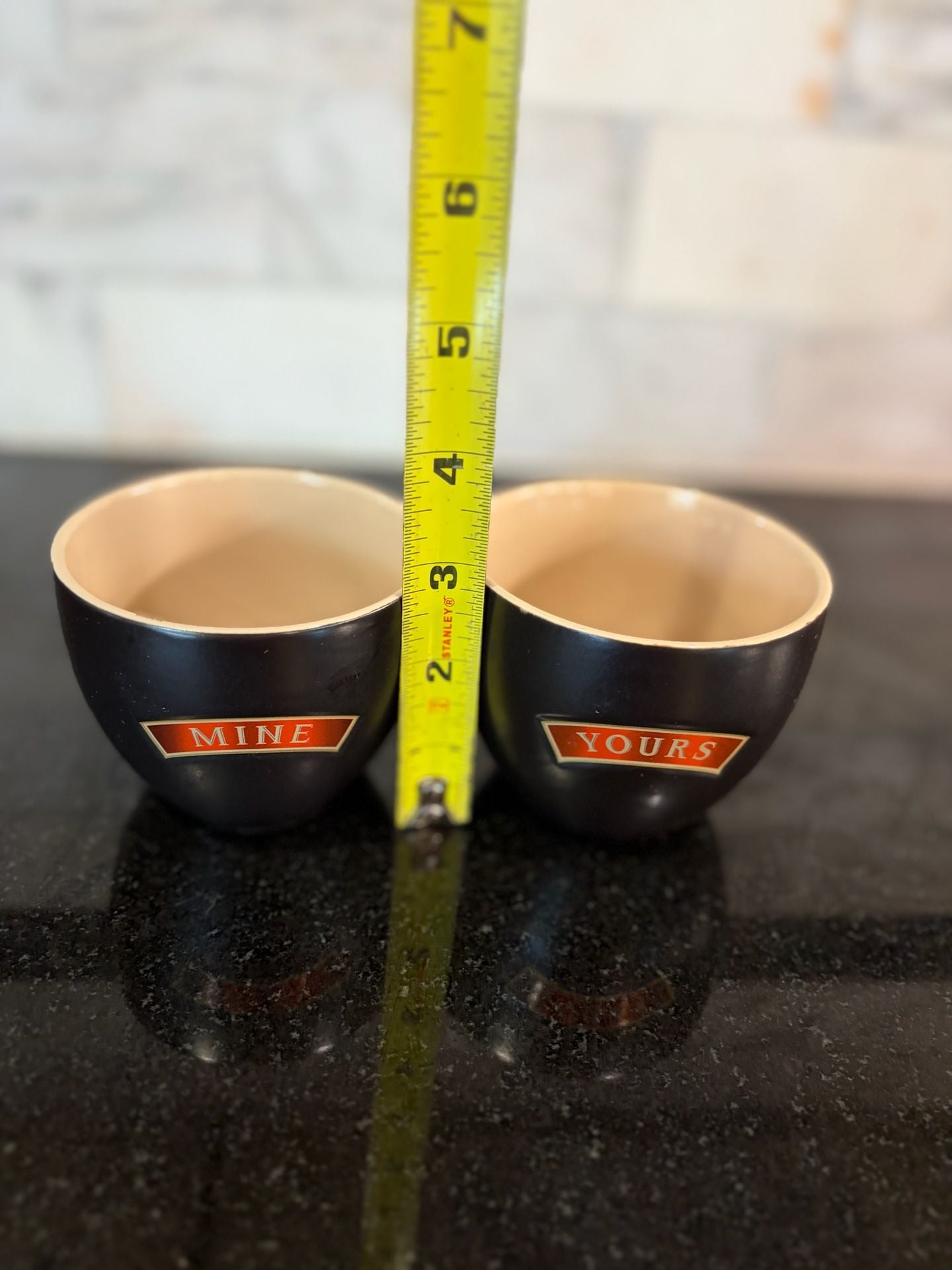 Baileys Irish Cream Mine And Yours Stoneware Mug Set of 2 3