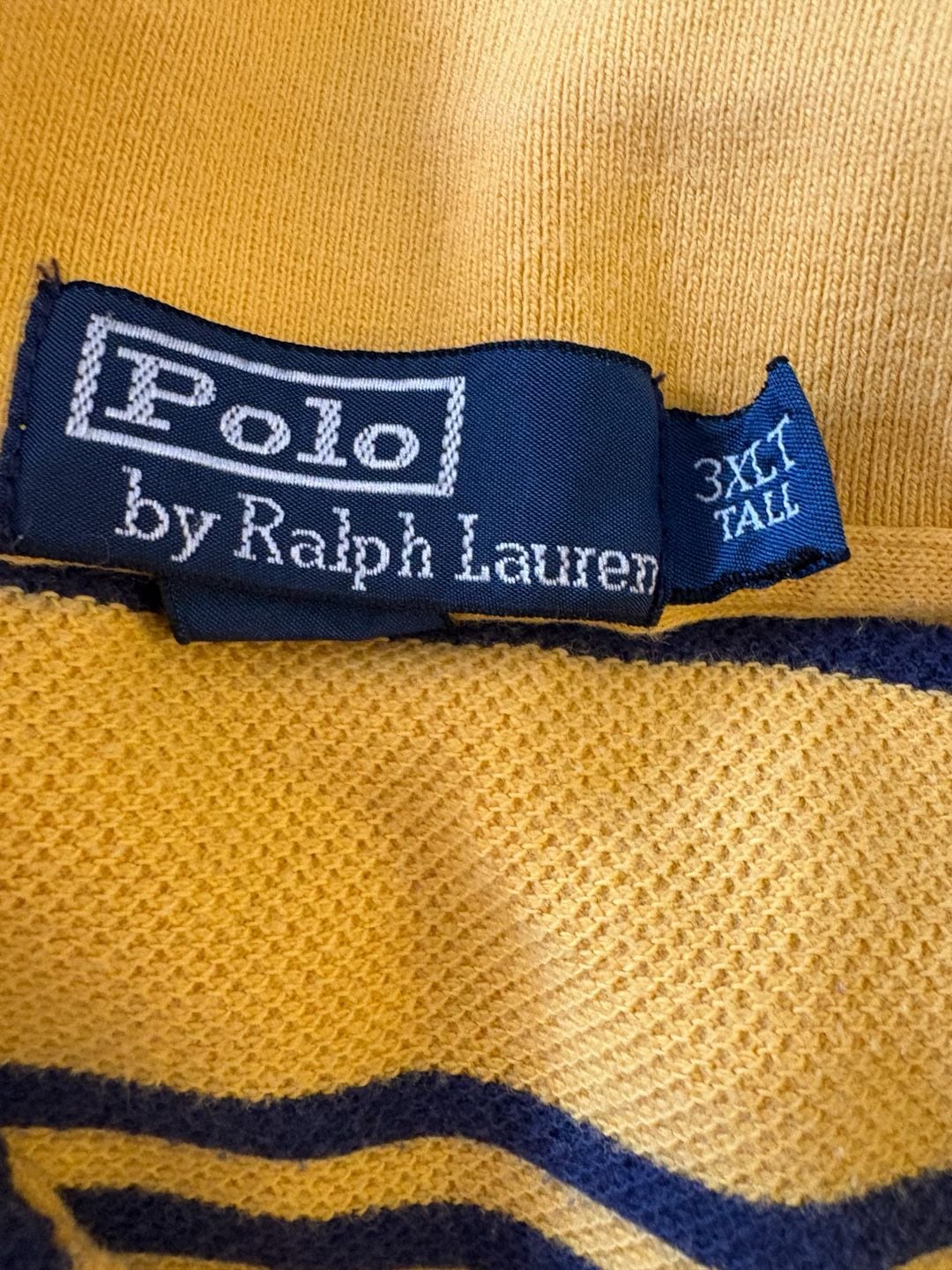 Polo Ralph Lauren Polo Shirt Size 3XLT Yellow Blue Striped 5