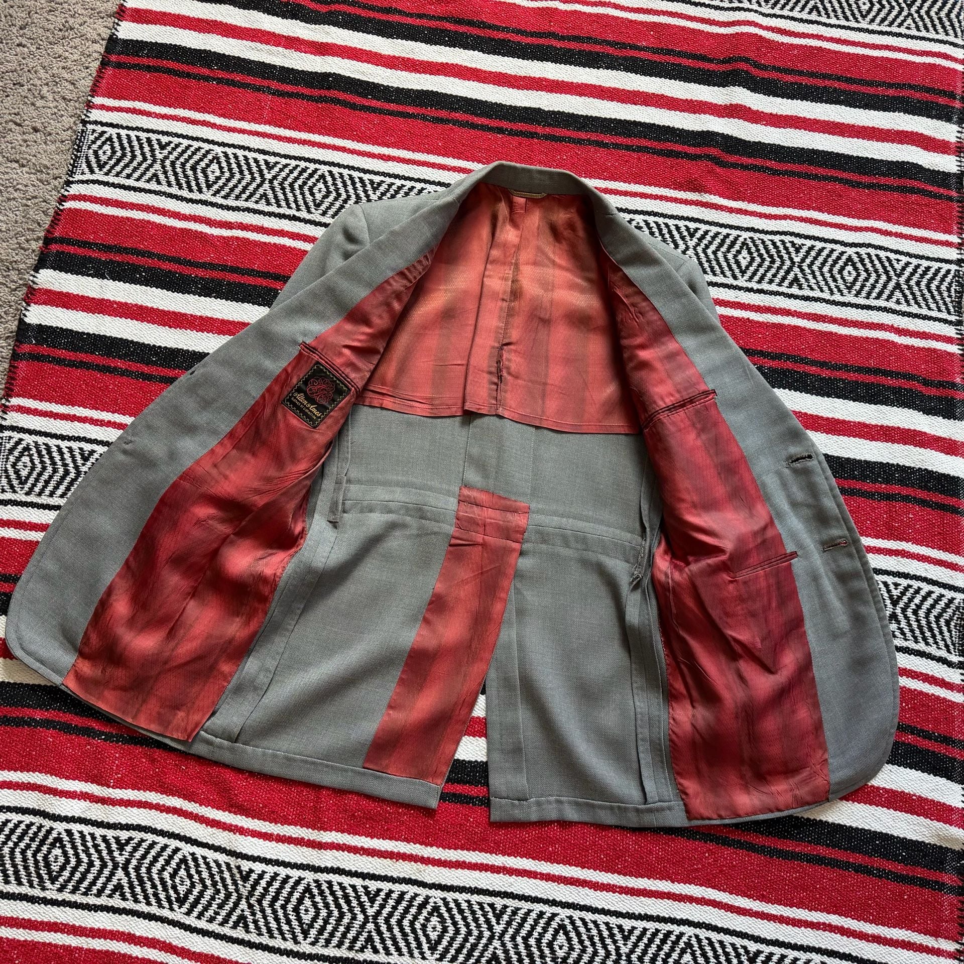 50s/60s Foreman & Clark Military-Inspired Sport Coat 9