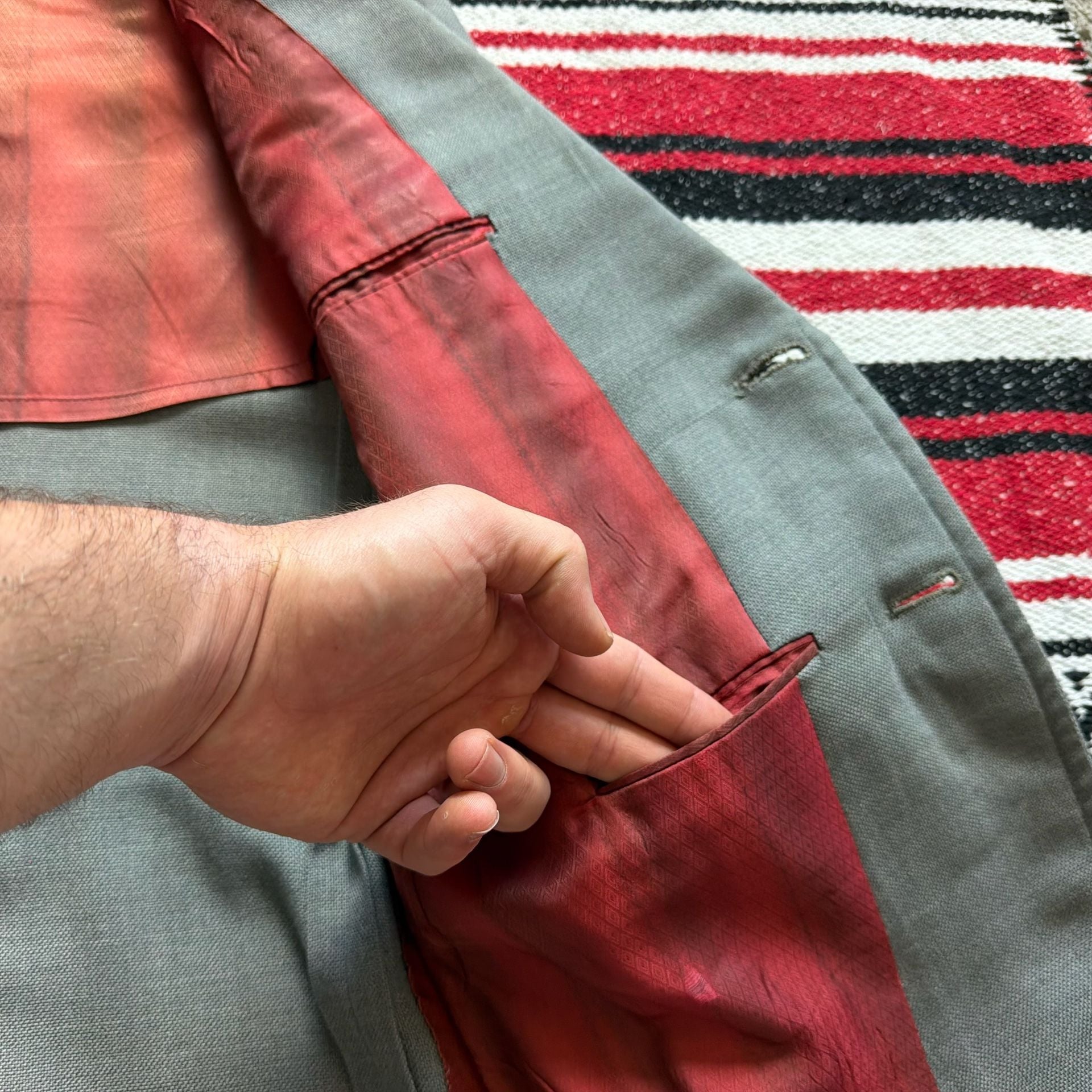 50s/60s Foreman & Clark Military-Inspired Sport Coat 11