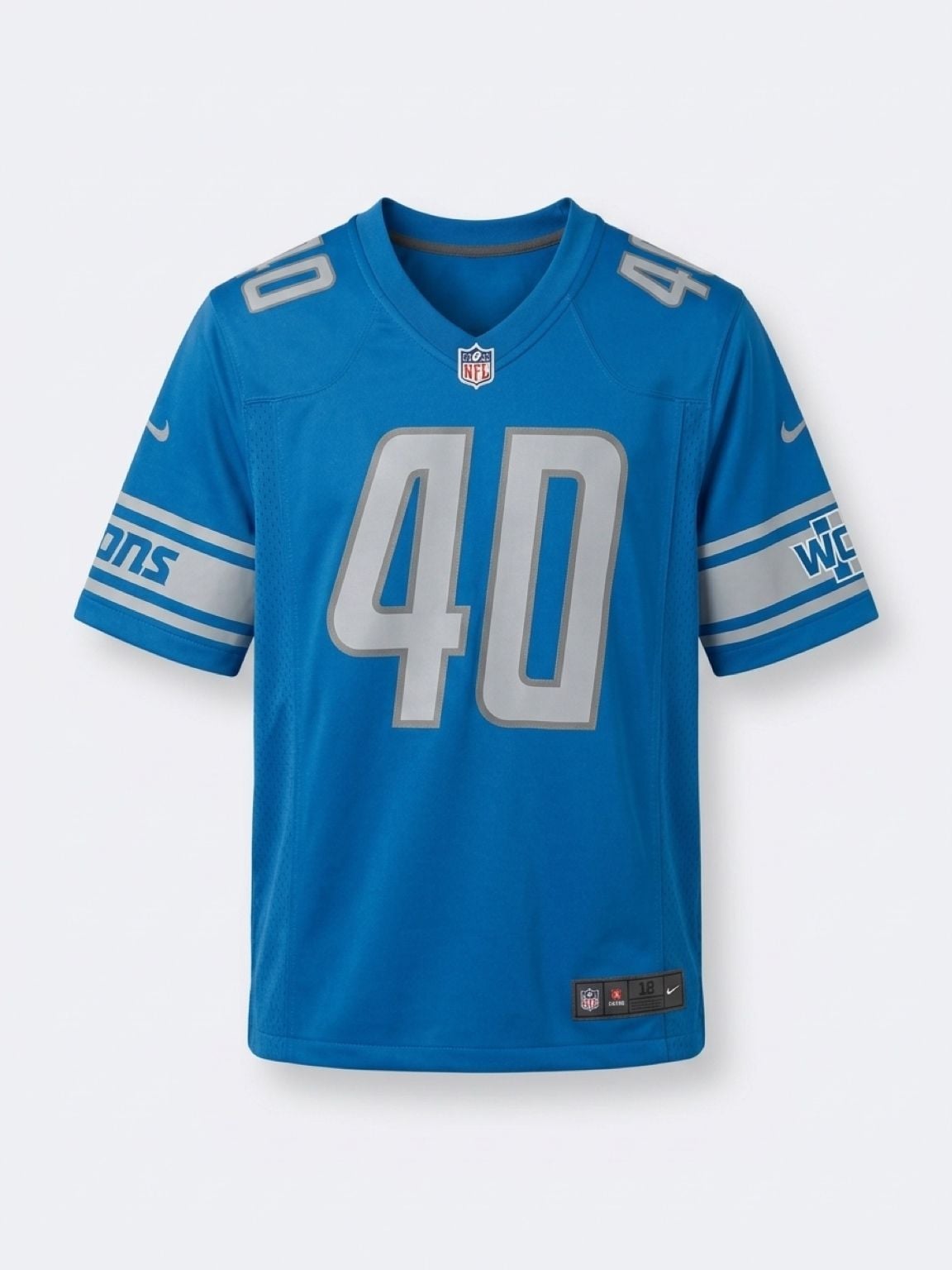 Nike Detroit Lions Jarrad Davis 40 Jersey Size L Blue 2