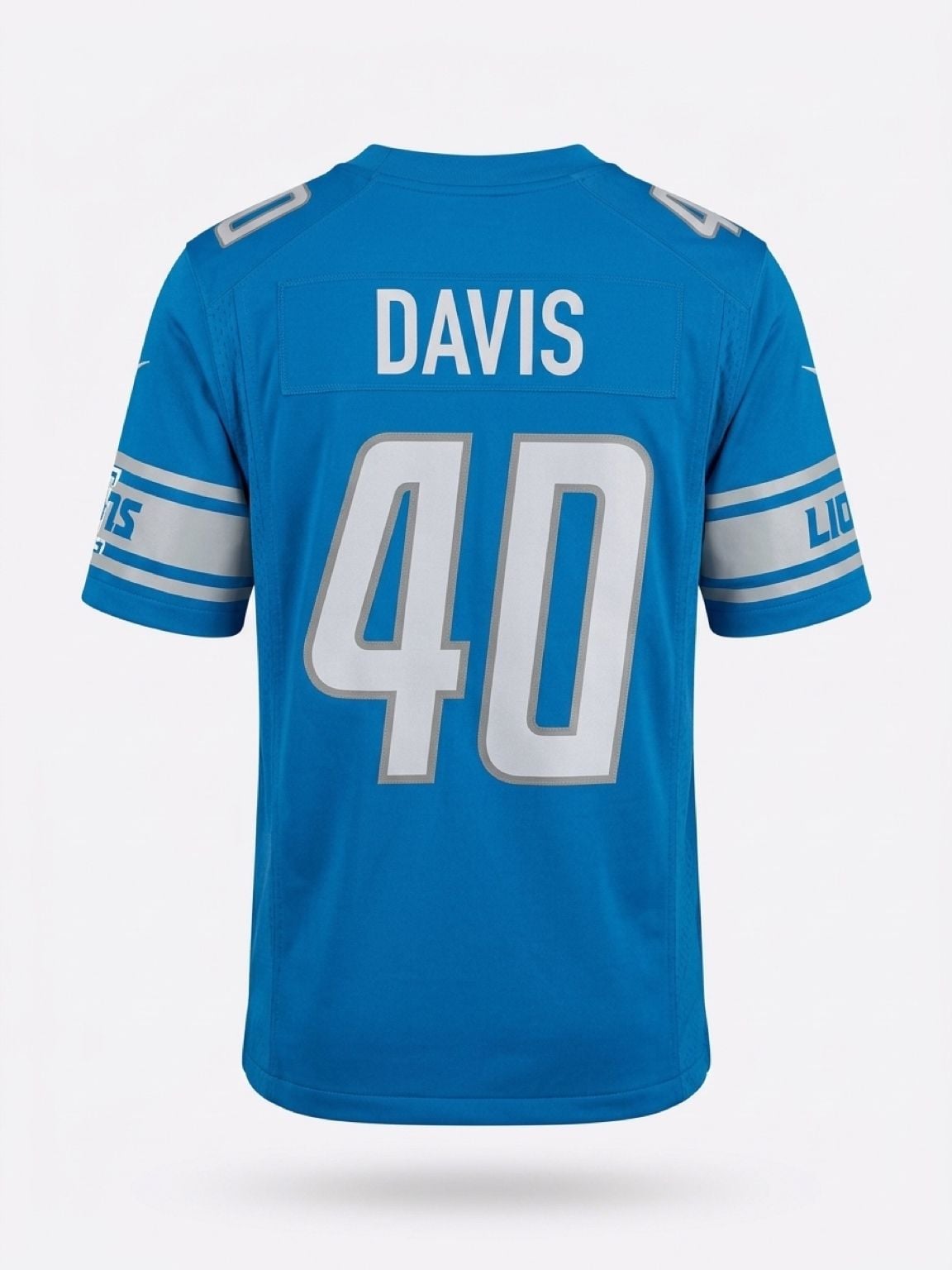 Nike Detroit Lions Jarrad Davis 40 Jersey Size L Blue 3