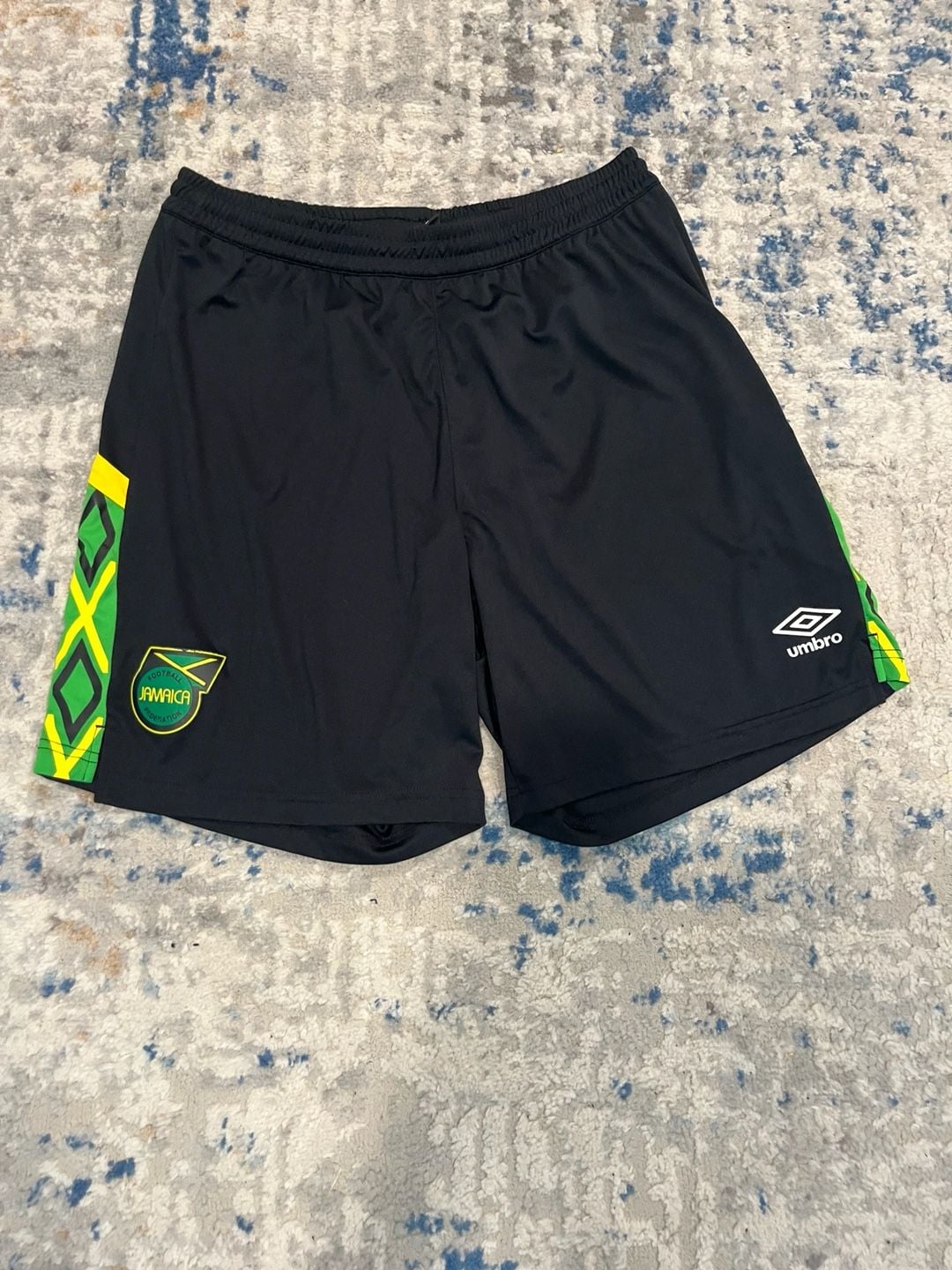 Umbro Jamaica Football Federation Shorts Size XL Black 2