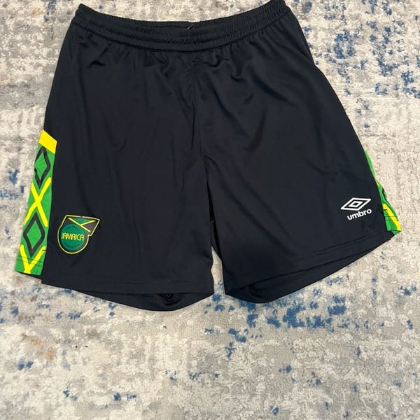 Umbro Jamaica Football Federation Shorts Size XL Black