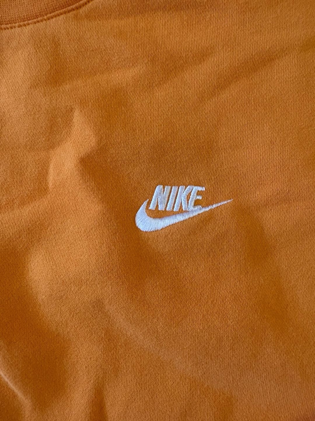 Nike Crewneck Sweatshirt Size XL Orange Embroidered Logo 3