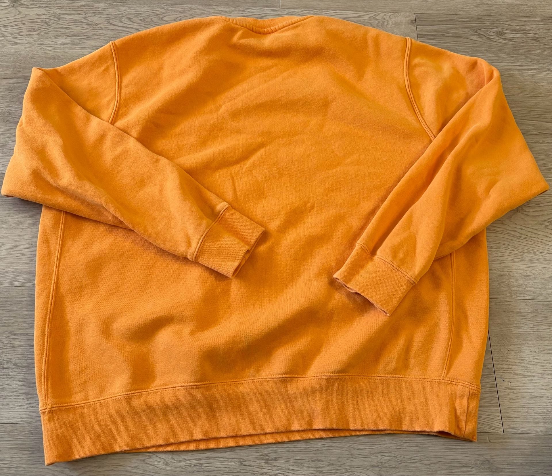 Nike Crewneck Sweatshirt Size XL Orange Embroidered Logo 5