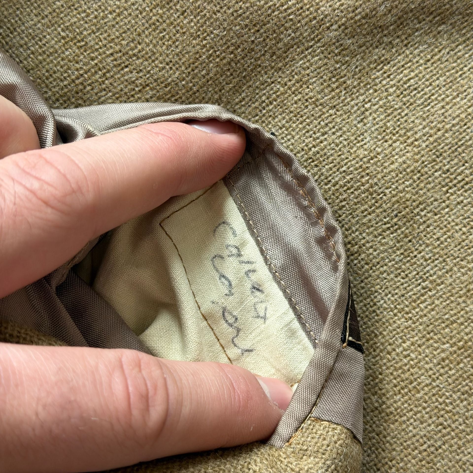 50s/60s MCGREGOR Hopsack Tweed Leather Patch Riding Jacket Sz 39R 14