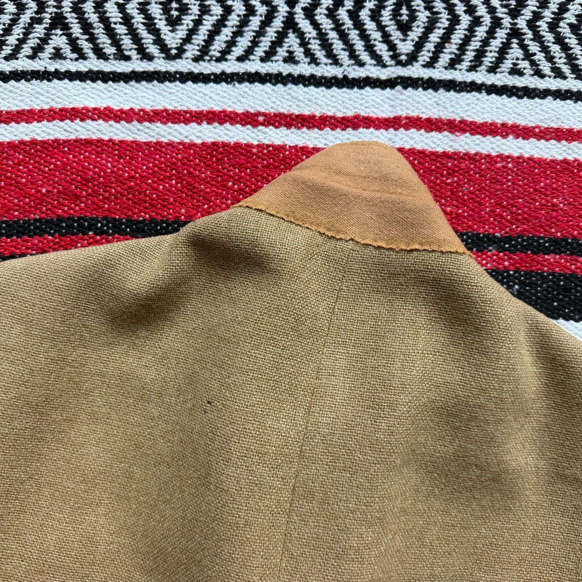 50s/60s MCGREGOR Hopsack Tweed Leather Patch Riding Jacket Sz 39R 15