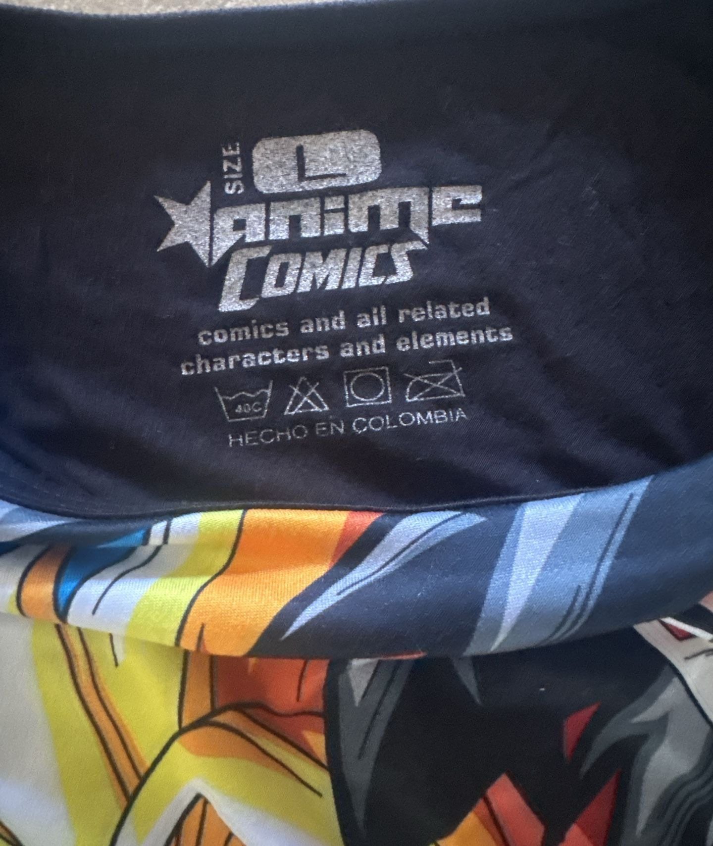 Anime Comics Dragon Ball Z Graphic T-Shirt Size L Black Multi Goku 5