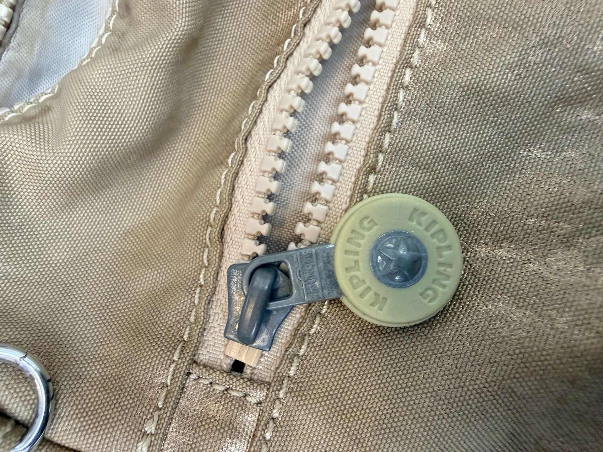 Kipling Metallic Gold Shoulder Crossbody Bag 7