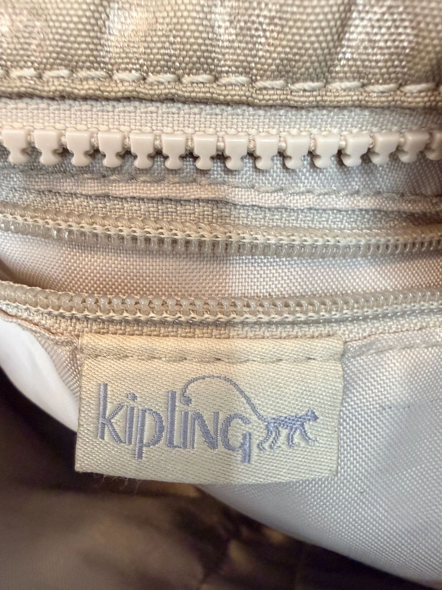 Kipling Metallic Gold Shoulder Crossbody Bag 5