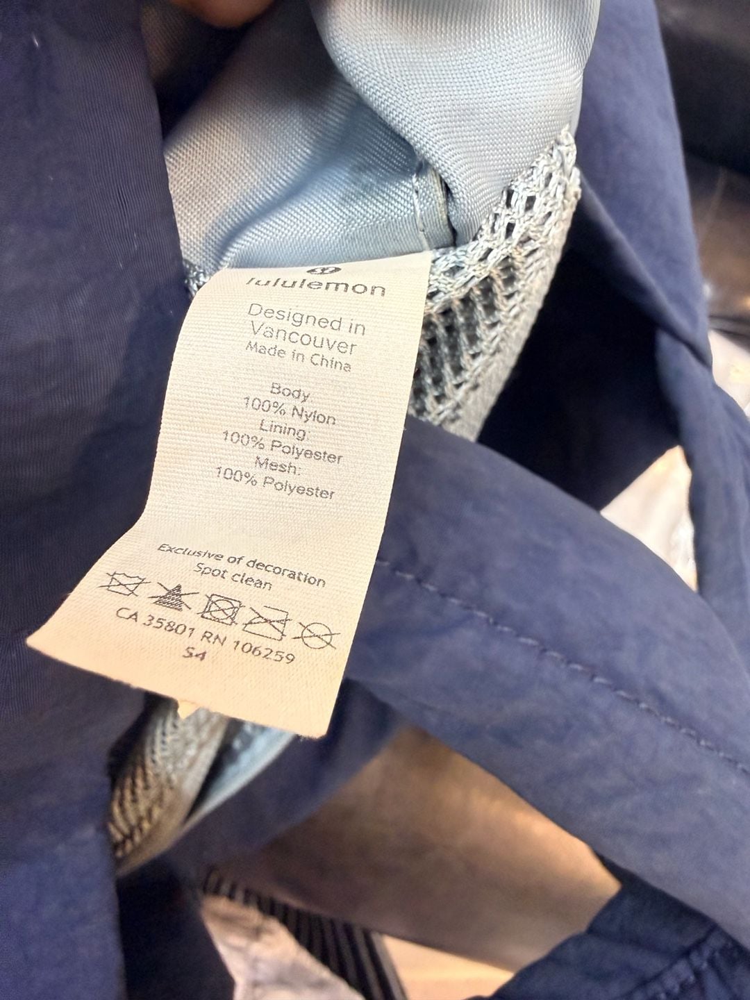 Lululemon On My Level Bag Navy Nylon Slouchy Tote 5