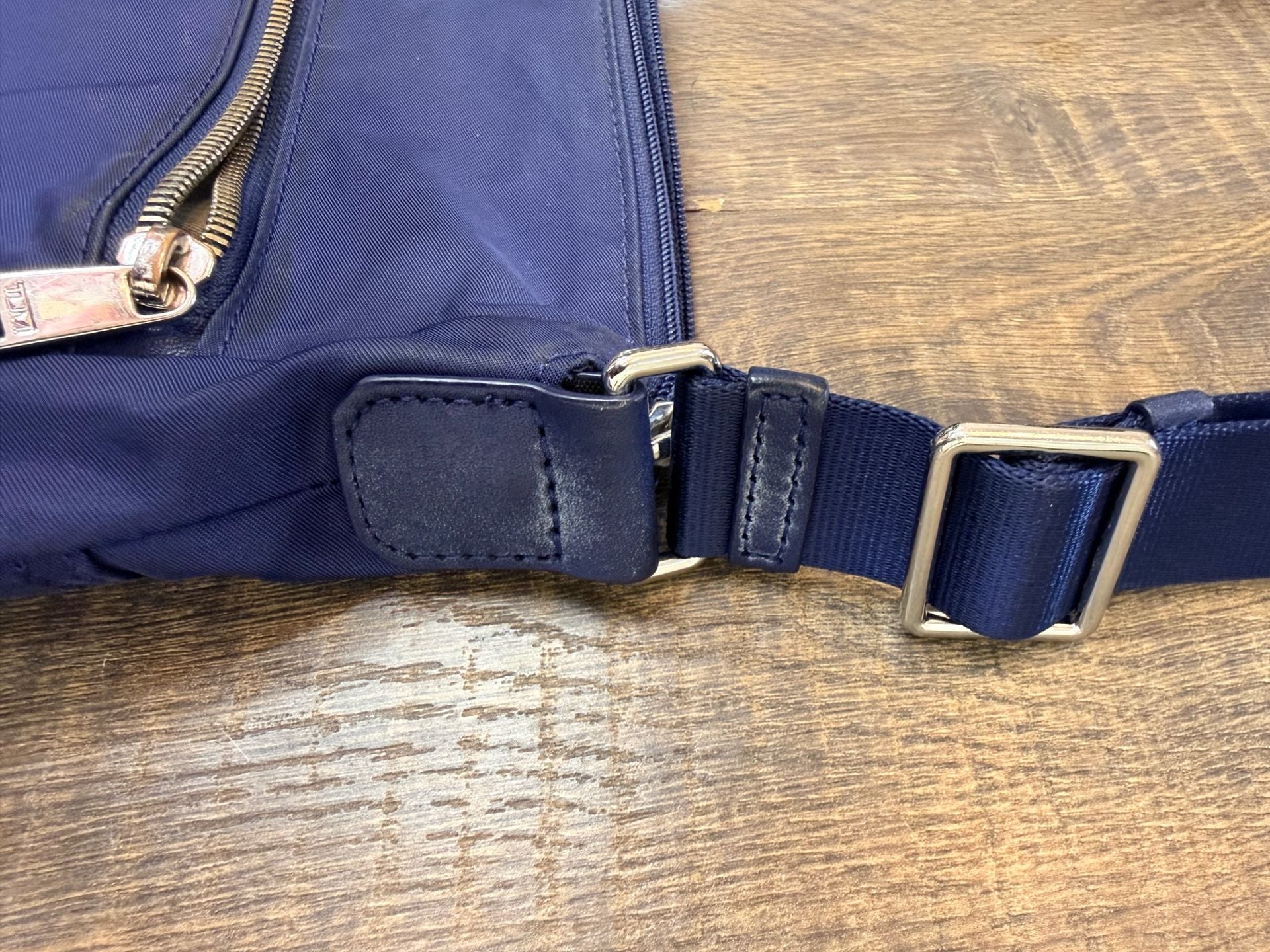 TUMI Voyageur Canton Crossbody Bag Blue Nylon 5