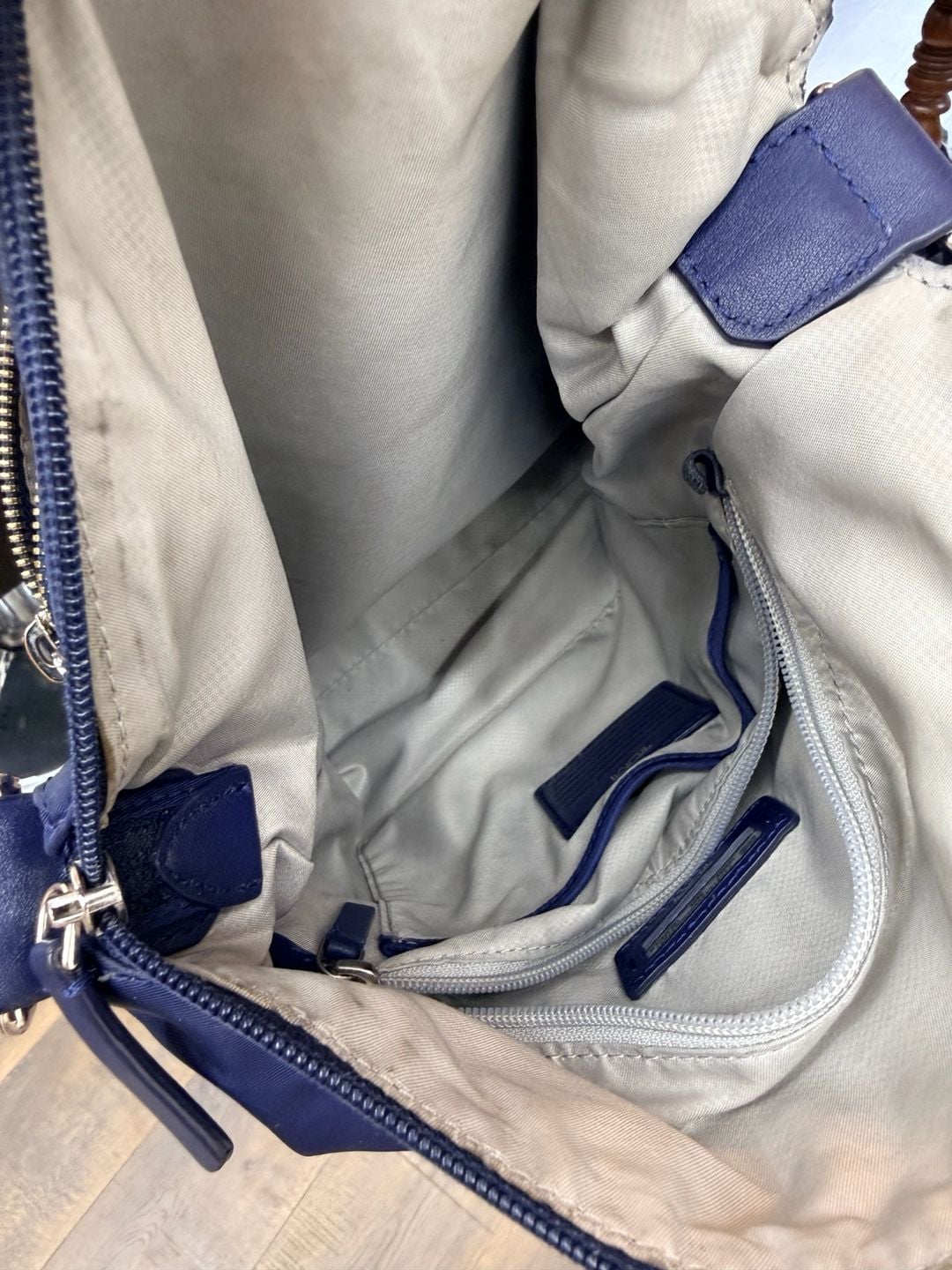 TUMI Voyageur Canton Crossbody Bag Blue Nylon 8