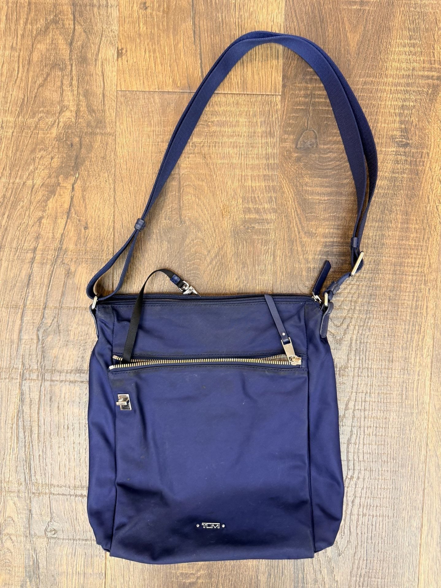 TUMI Voyageur Canton Crossbody Bag Blue Nylon 2